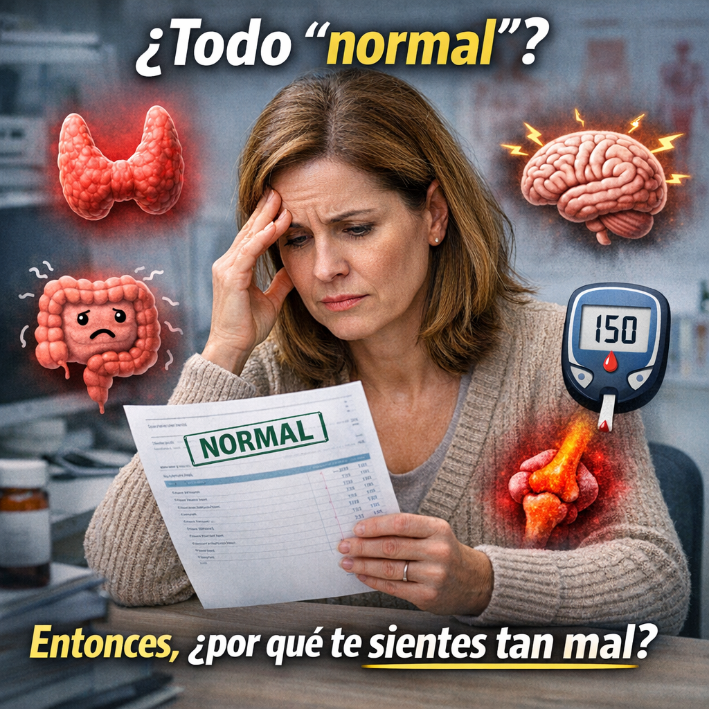 ¿TE SIENTES MAL AUNQUE TUS LABORATORIOS ESTÉN “NORMALES”?